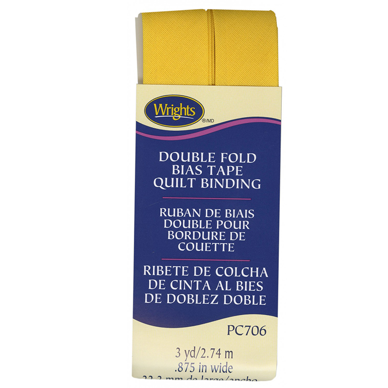 Bias Tape Quilt Binding - Yellow