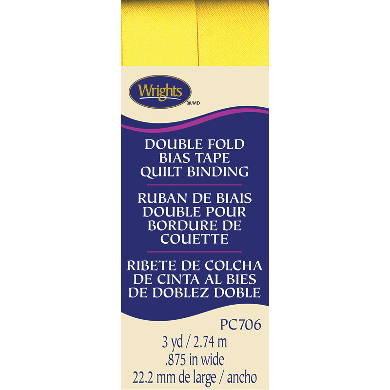Bias Tape Quilt Binding - Canary