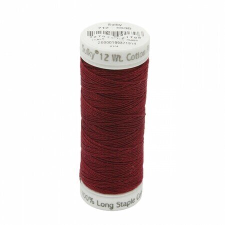 Merlot Wine - Sulky 12wt Cotton Petites Thread 50 yds