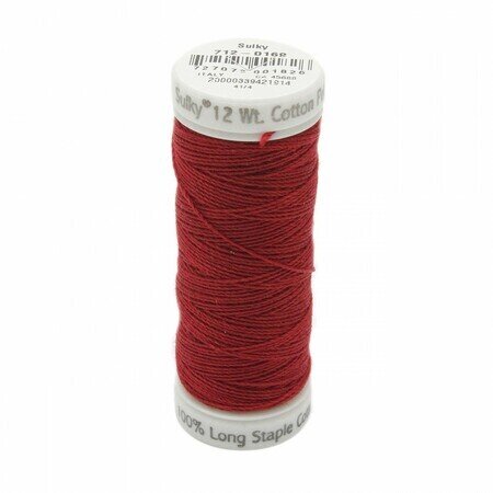 Cabernet Red - Sulky 12wt Cotton Petites Thread 50 yds