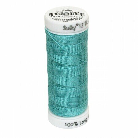 Light Teal - Sulky 12wt Cotton Petites Thread 50 yds