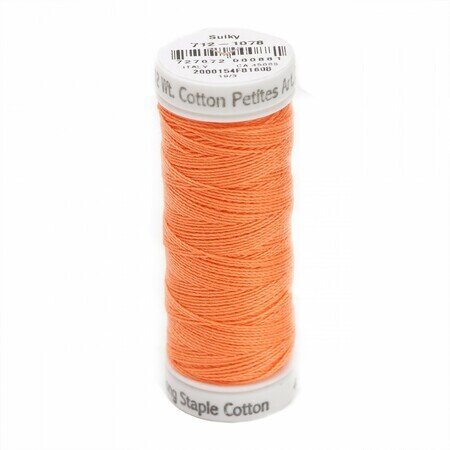Tangerine - Sulky 12wt Cotton Petites Thread 50 yds