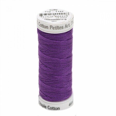 Purple - Sulky 12wt Cotton Petites Thread 50 yds