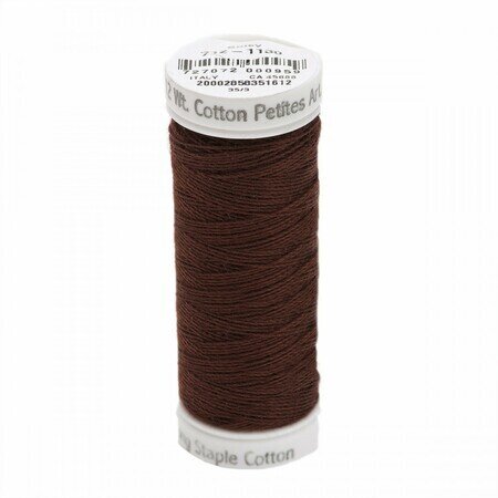 Dark Brown - Sulky 12wt Cotton Petites Thread 50 yds