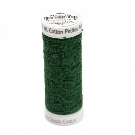 Dark Pine Green - Sulky 12wt Cotton Petites Thread 50 yds