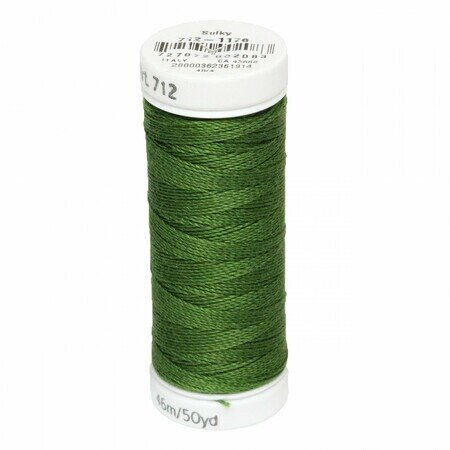 Medium Dark Avocado - Sulky 12wt Cotton Petites Thread 50 yd