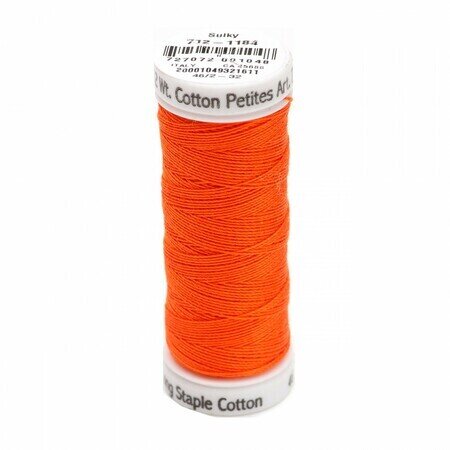 Orange Red - Sulky 12wt Cotton Petites Thread 50 yds