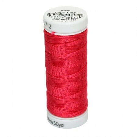 Red Geranium - Sulky 12wt Cotton Petites Thread 50 yds