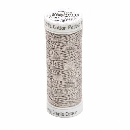 Silver Grey - Sulky 12wt Cotton Petites Thread 50 yds