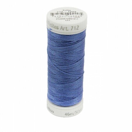 Dark Periwinkle - Sulky 12wt Cotton Petites Thread 50 yds