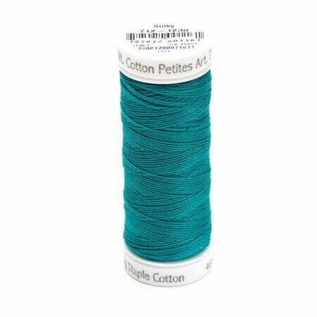Dark Teal - Sulky 12wt Cotton Petites Thread 50 yds