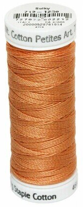 Apricot - Sulky 12wt Cotton Petites Thread 50 yds