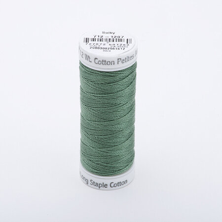 French Green - Sulky 12wt Cotton Petites Thread 50 yds