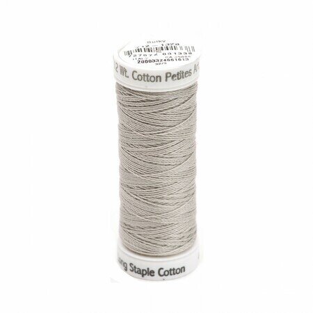 Nickel Grey - Sulky 12wt Cotton Petites Thread 50 yds