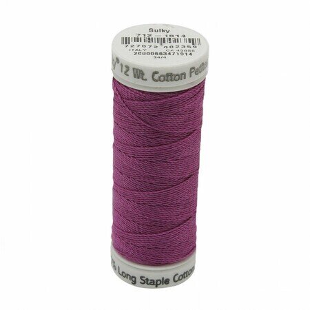 Orchid Kiss - Sulky 12wt Cotton Petites Thread 50 yds