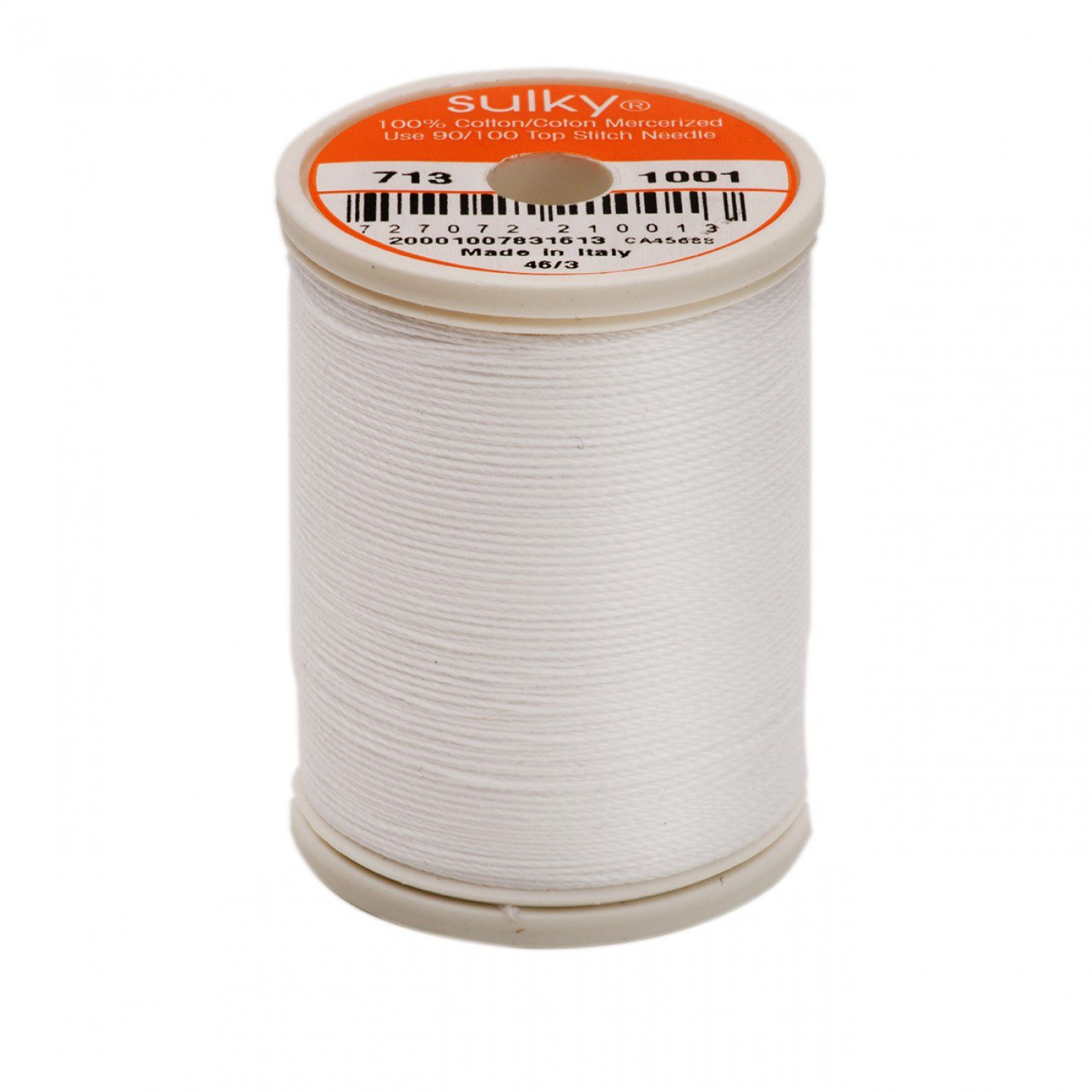 12 Wt Cotton Thread 330yds Bright White 1001