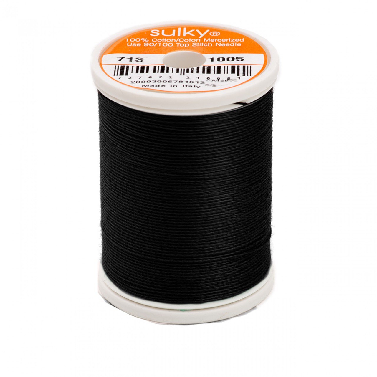 12 Wt Cotton Thread 330yds Black 1005