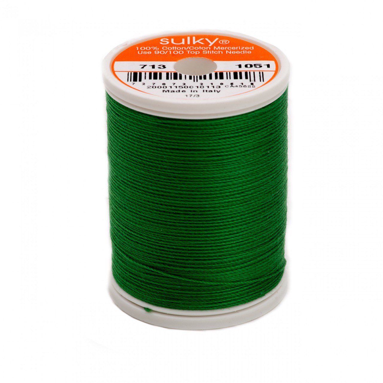 12 Wt Cotton Thread 330yds Christmas Green 1051