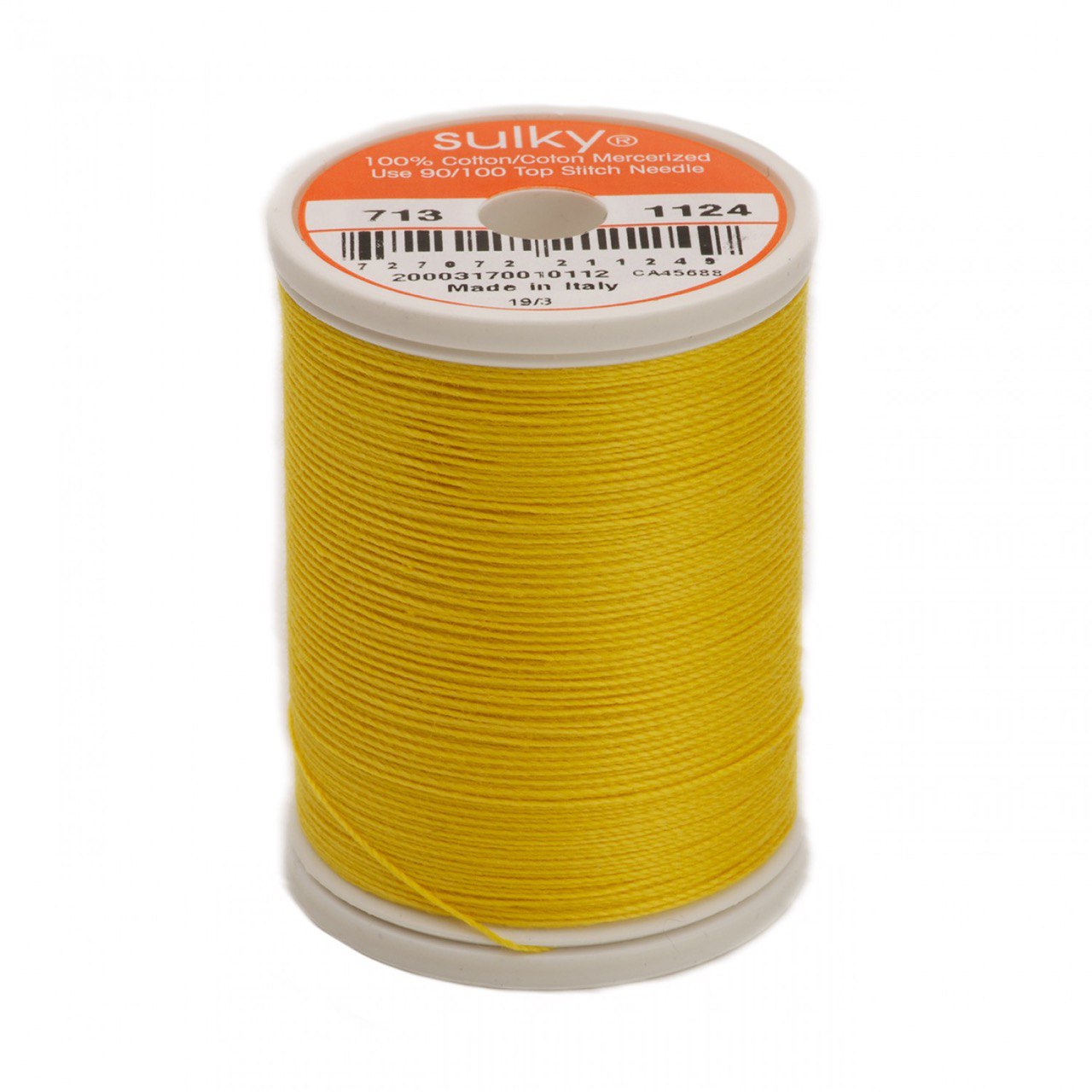 12 Wt Cotton Thread 330yds Sun Yellow 1124