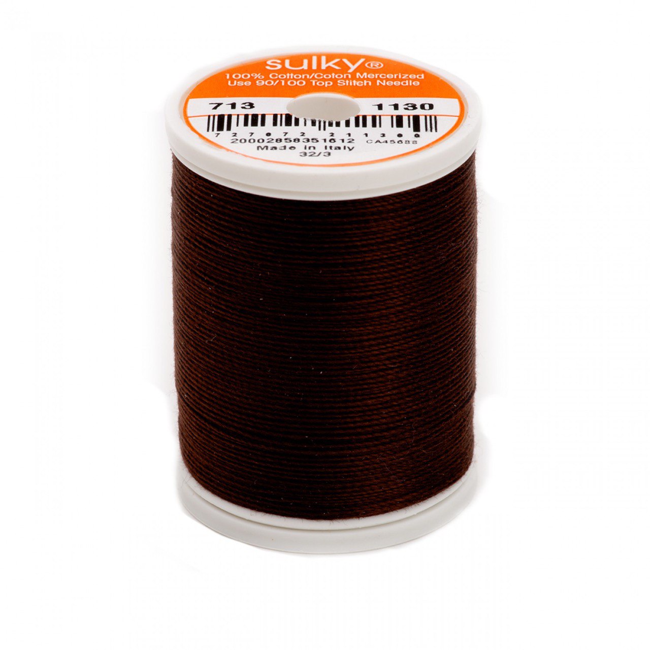 12 Wt Cotton Thread 330yds Dark Brown 1130