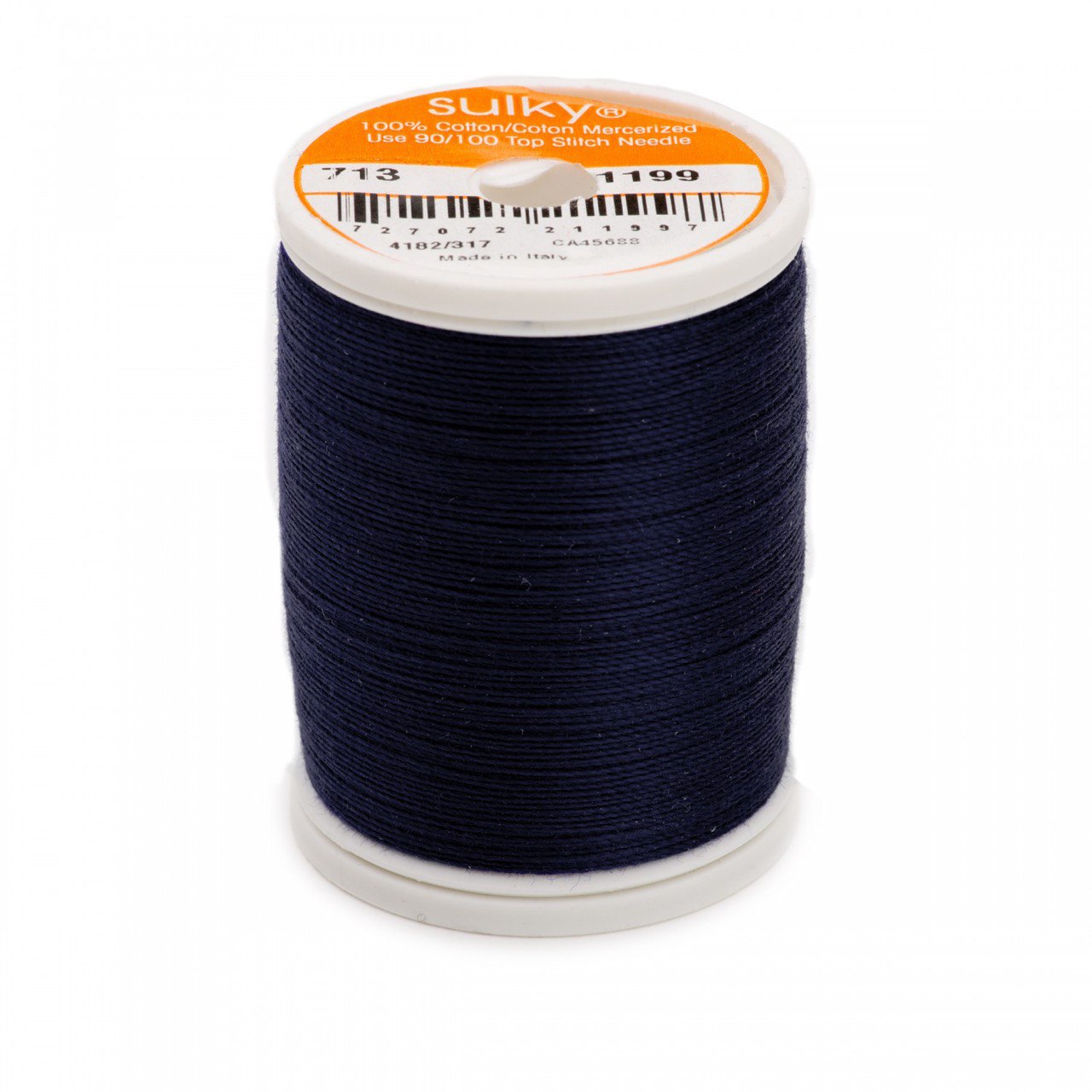 12 Wt Cotton Thread 330 yds Navy Admiral Blue 1199