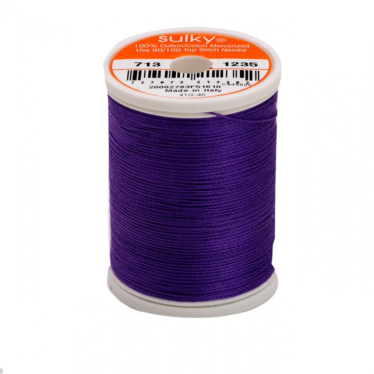 12 Wt Cotton Thread 330yds Deep Purple 1235