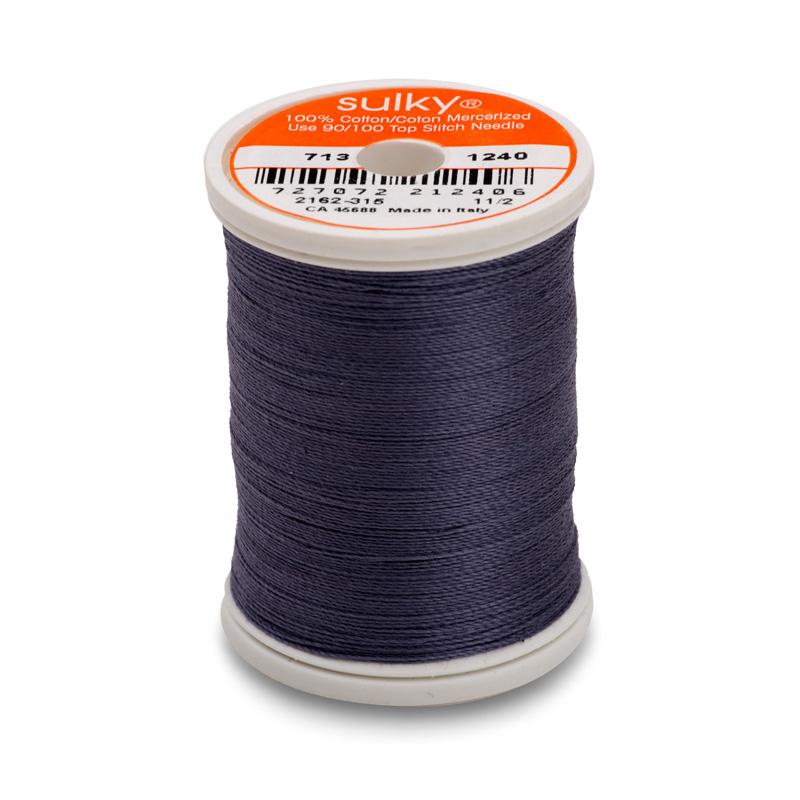12 Wt Cotton Thread 330yds Gray 1240