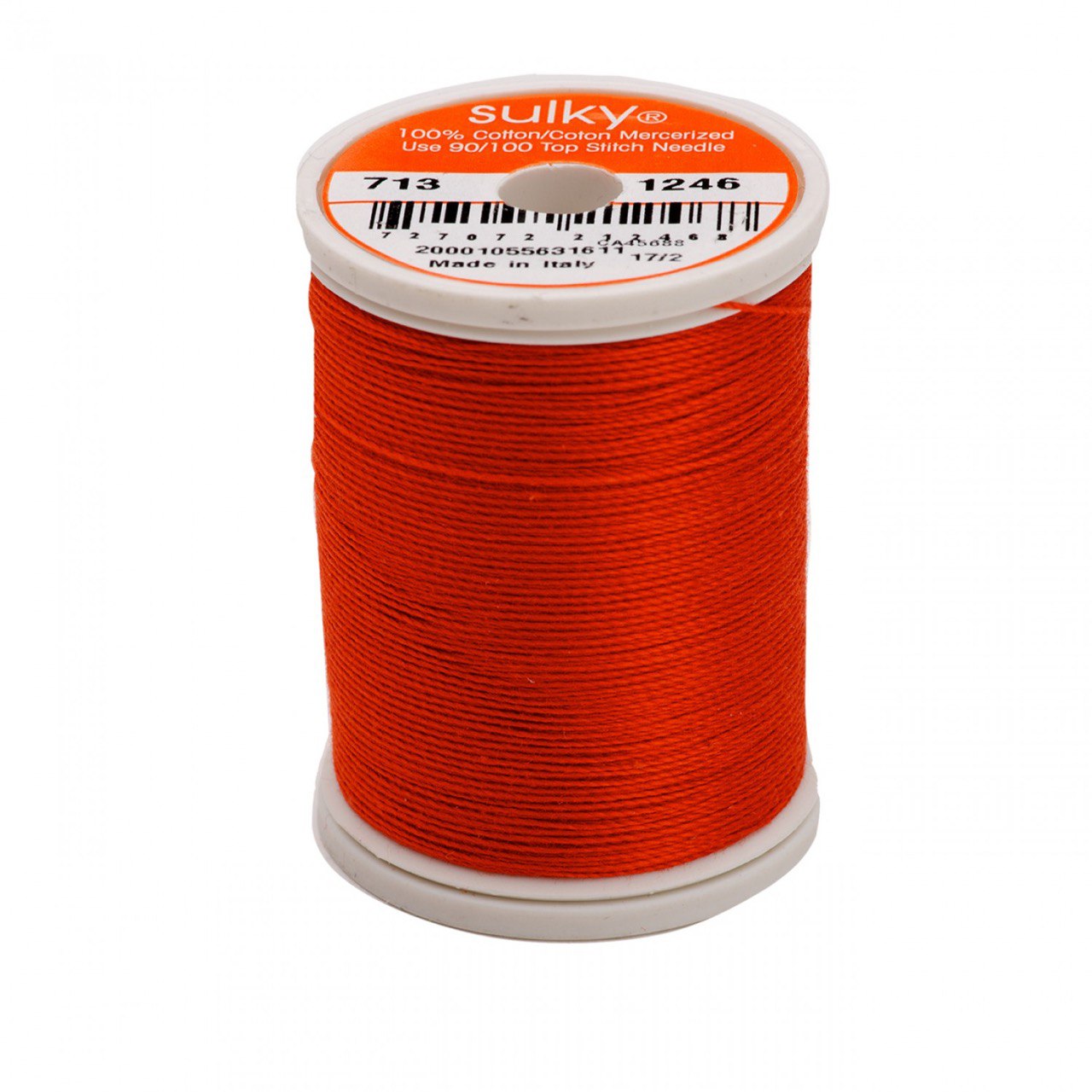 12 Wt Cotton Thread 330yds Orange Flame 1246