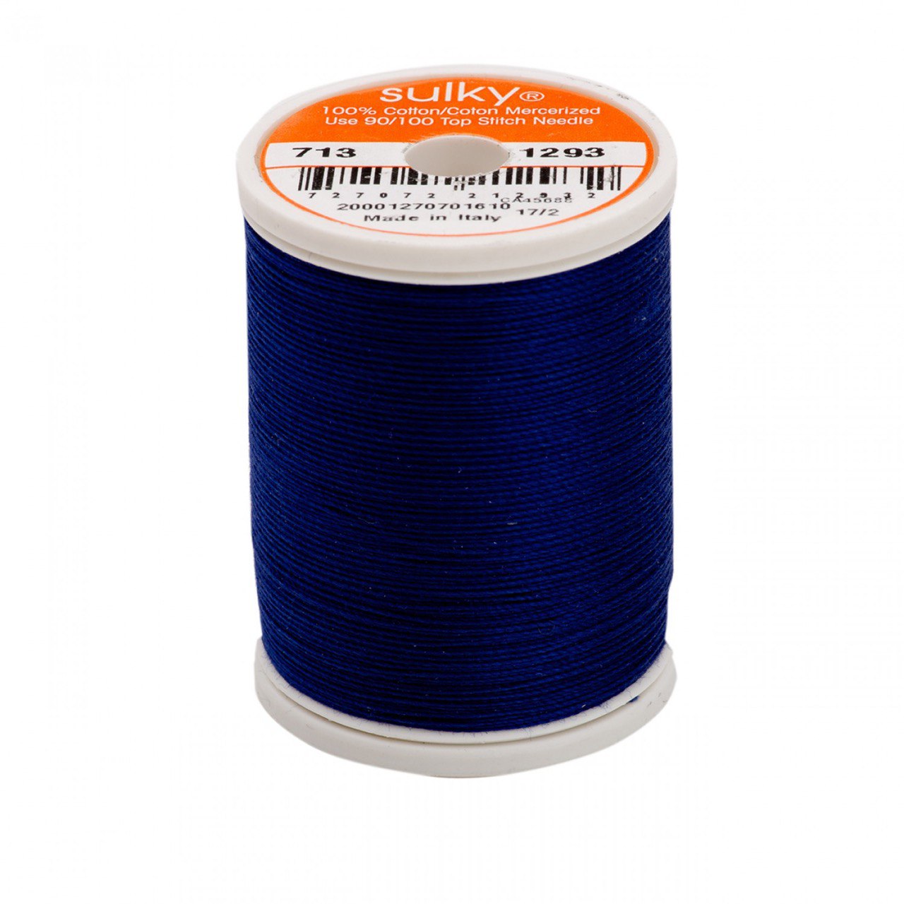 12 Wt Cotton Thread 330yds Deep Nassau Blue 1293