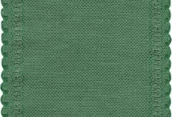24 Count Green w/ Scalloped Border Linen Banding 5x36