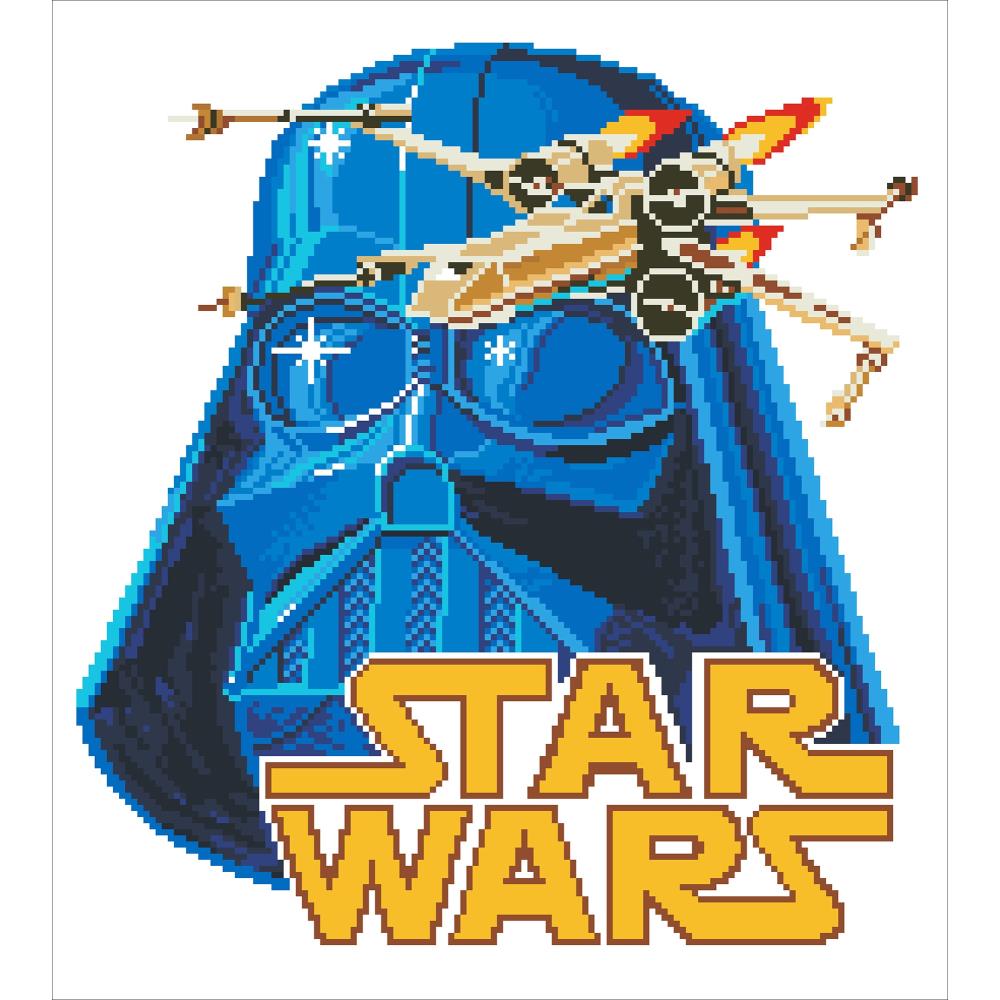 Star Wars - Vader and X-Wing - Diamond Painting Kit