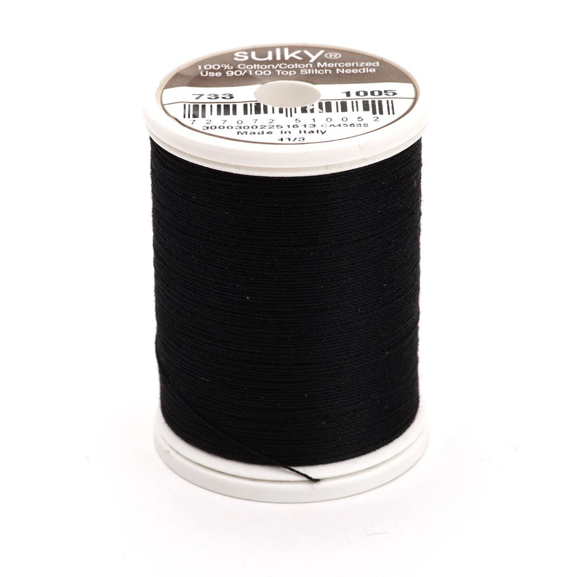 30 Wt Cotton Thread 500yds Black 1005