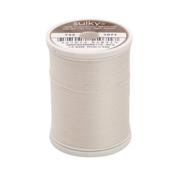 30 Wt Cotton Thread 500yds Off White 1071