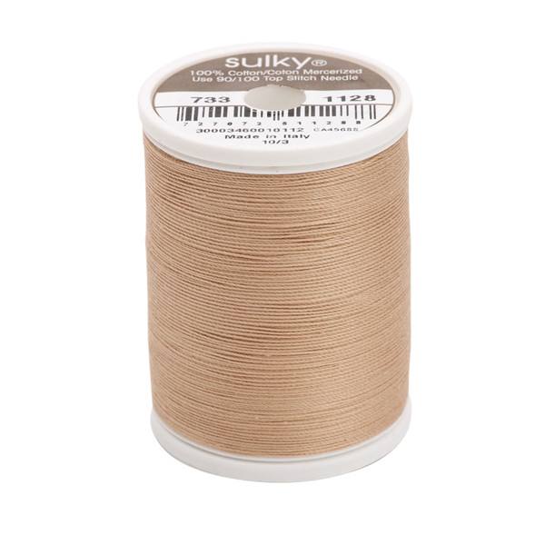30 Wt Cotton Thread 500yds Dark Ecru 1128