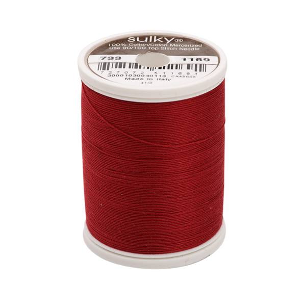 30 Wt Cotton Thread 500yds Bayberry Red 1169