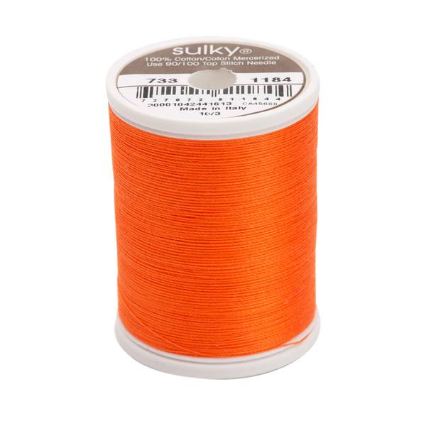 30 Wt Cotton Thread 500yds Orange Red 1184