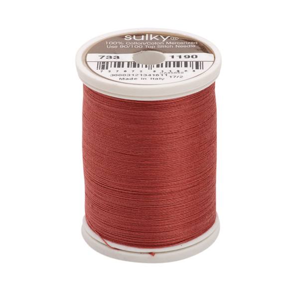 30 Wt Cotton Thread 500yds Medium Burgundy 1190