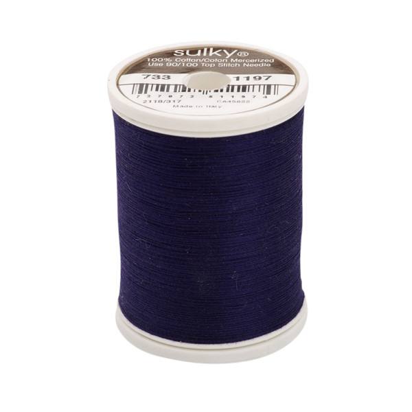 30 Wt Cotton Thread 500yds Medium Navy 1197