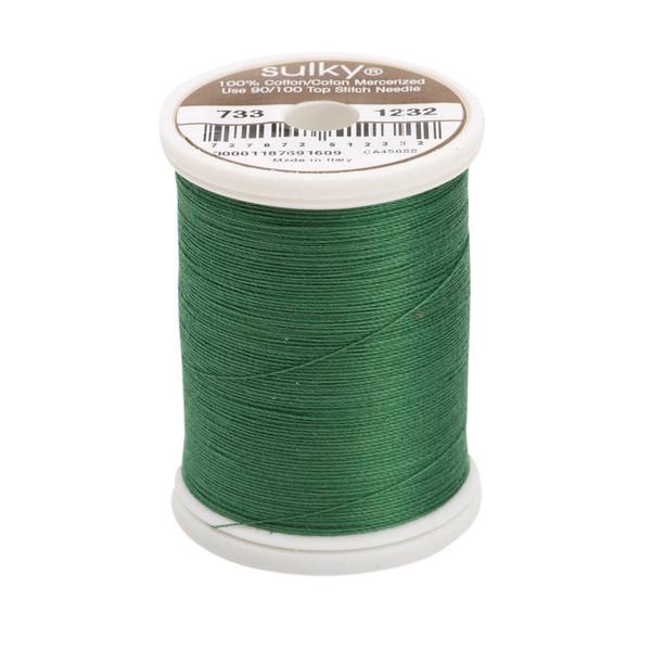 30 Wt Cotton Thread 500yds Classic Green 1232