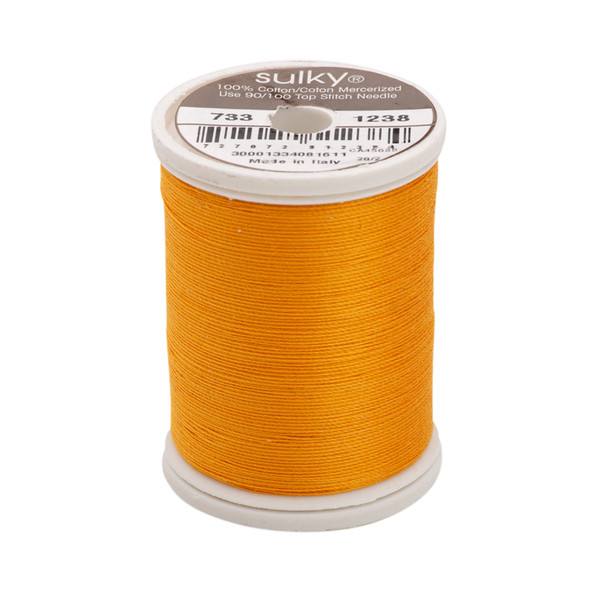 30 Wt Cotton Thread 500yds Orange Sunrise 1238