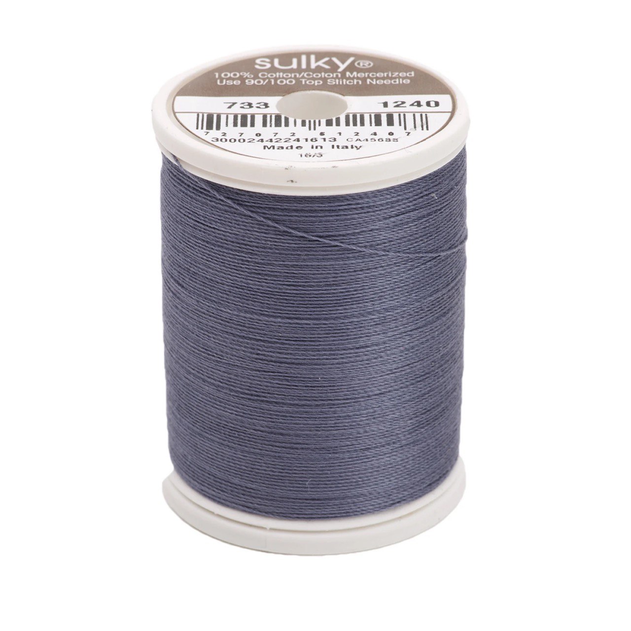 30 Wt Cotton Thread 500yds Smokey Gray 1240