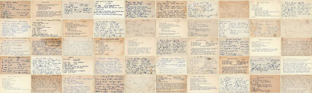 Flea Market Mix Parchment - Recipe Cards - Quilt Fabric
