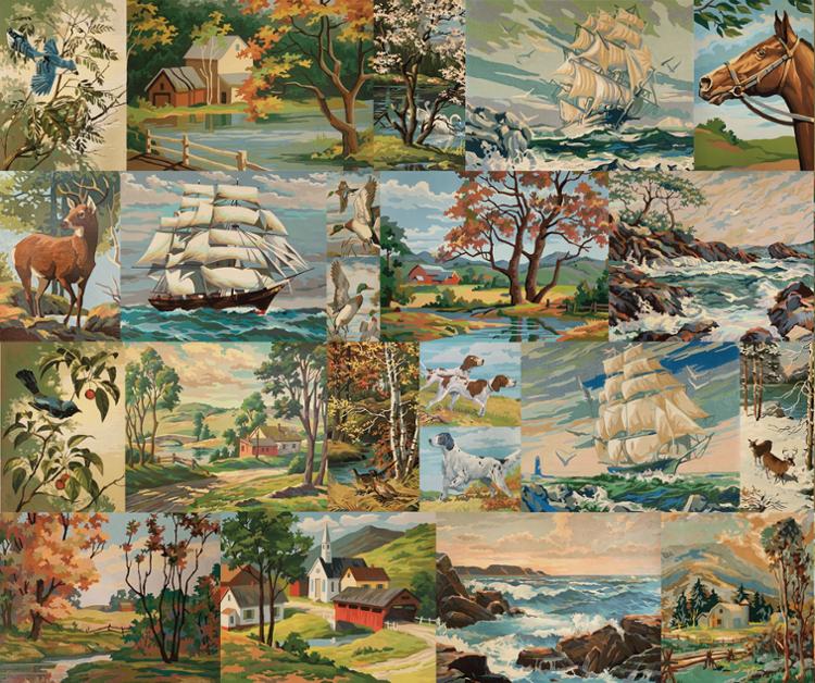 Flea Market Moxie Multi - Paint By Number - Quilt Panel