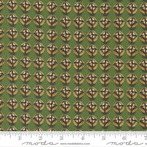 Christmas Faire Evergreen - Jingle Bells - Quilt Fabric