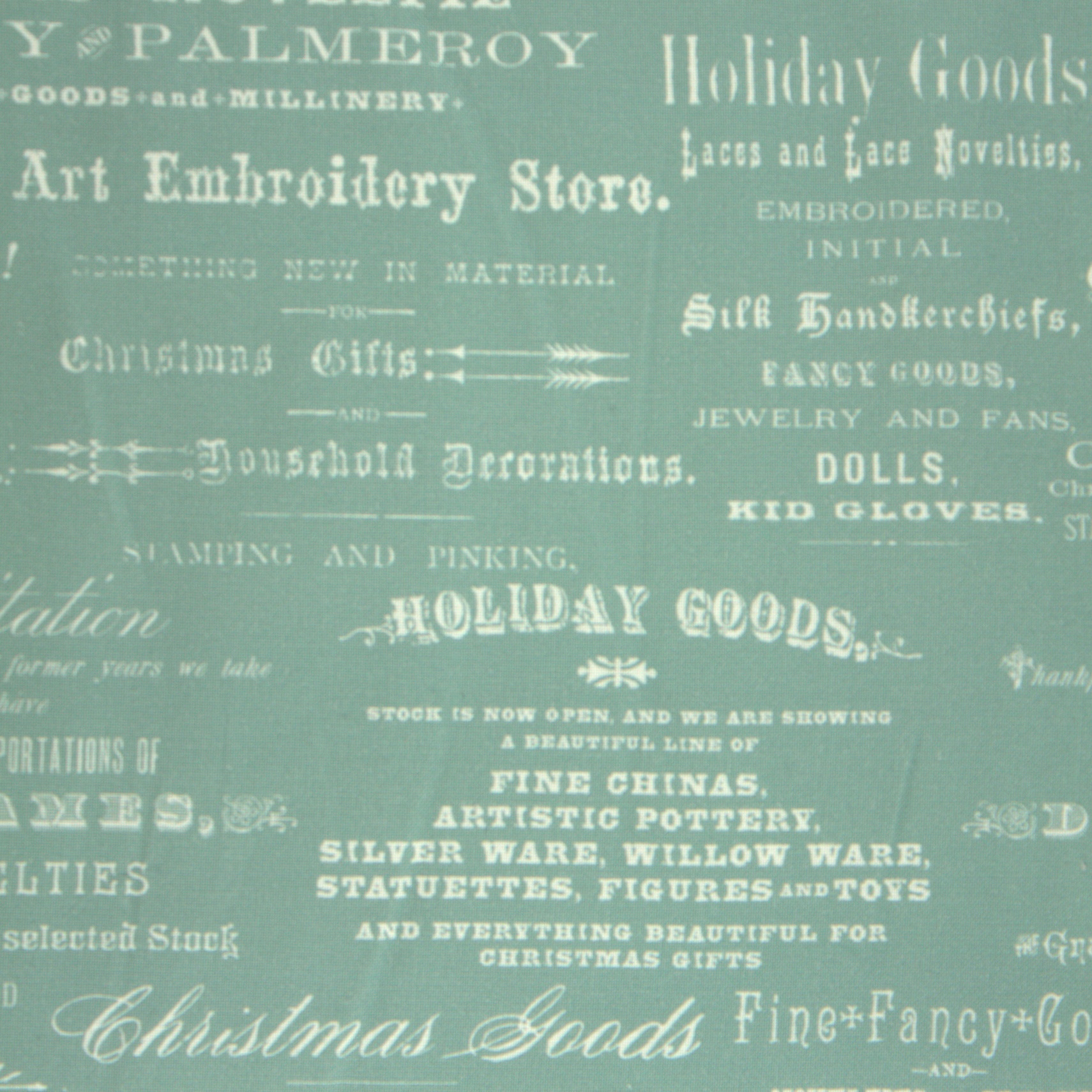 Xmas Faire Composed - Christmas Advertising - Fabric