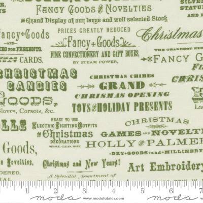 Christmas Faire Cream Evergreen - Quilt Fabric