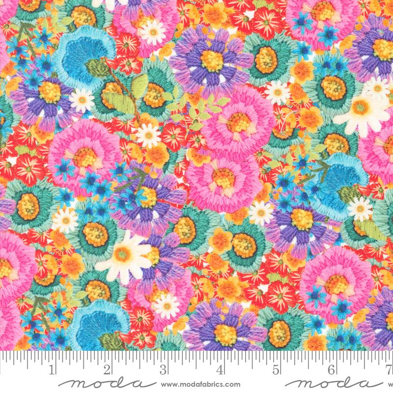 Vintage Soul Garden - Rainbow - Quilt Fabric