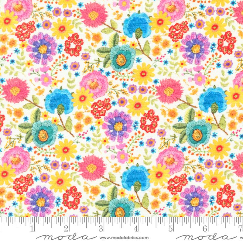 Vintage Soul Ditsy Floral - Rainbow - Quilt Fabric