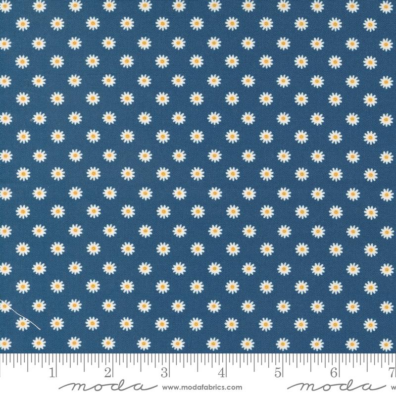 Vintage Soul Daisy Dot - Horizon - Quilt Fabric