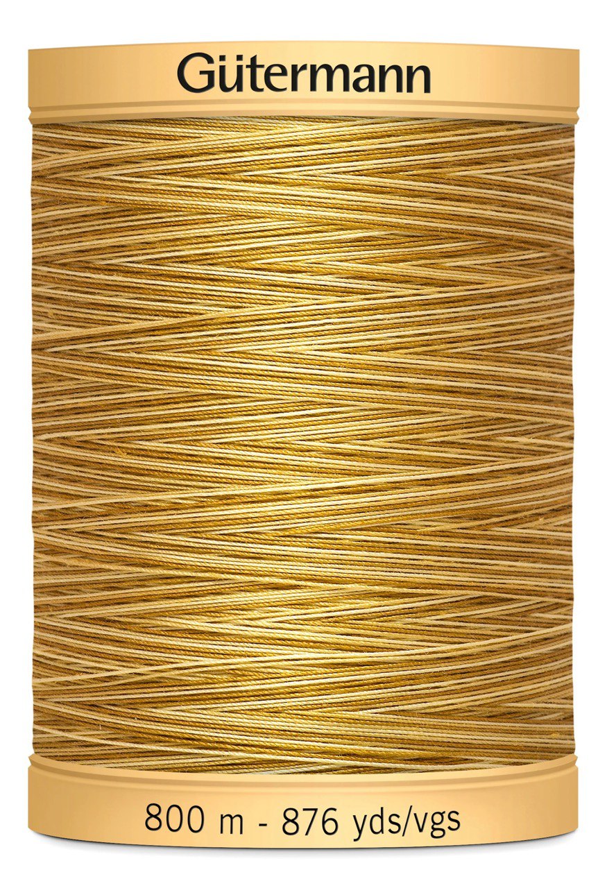 Variegated Cotton Thread 800m Coffee and Cream 9938